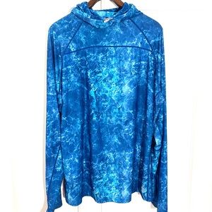 Coolibar Men’s Water Camo Sun Protection UPF 50 with Built In Buff